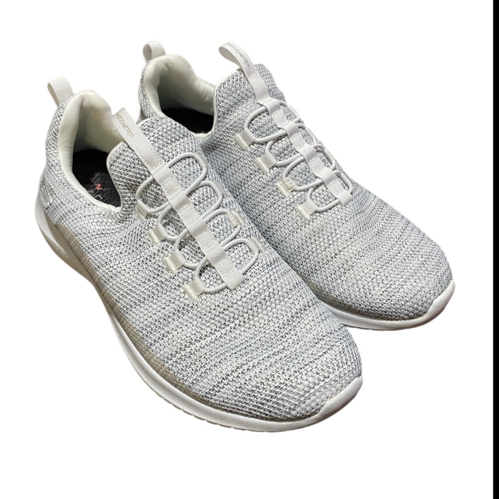 Skechers Athletic Shoes Womens 10 Gray Knit Slip-On Air-Cooled Memory Foam